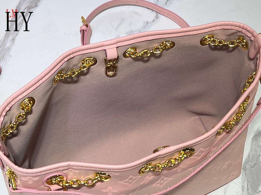 louis vuitton pink handbag with pouch - 28x20x11.5 cm - Image 2