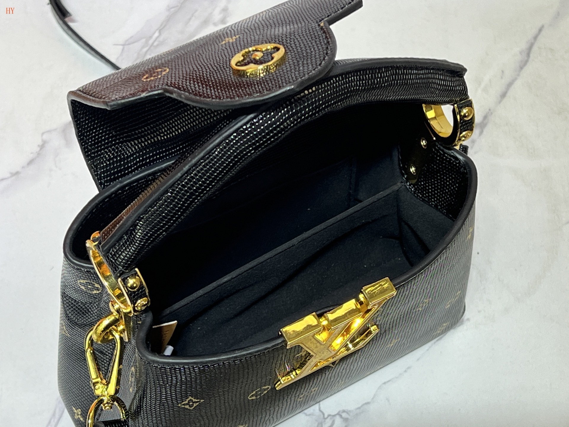 louis vuitton black monogram mini bag - 21x14x8 cm - Image 2