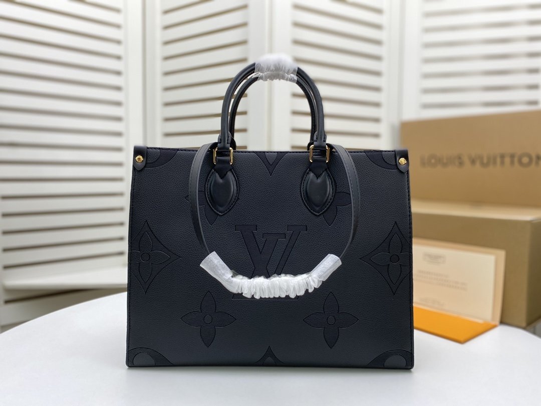 louis vuitton black monogram tote bag 34x26x15 cm - Image 2