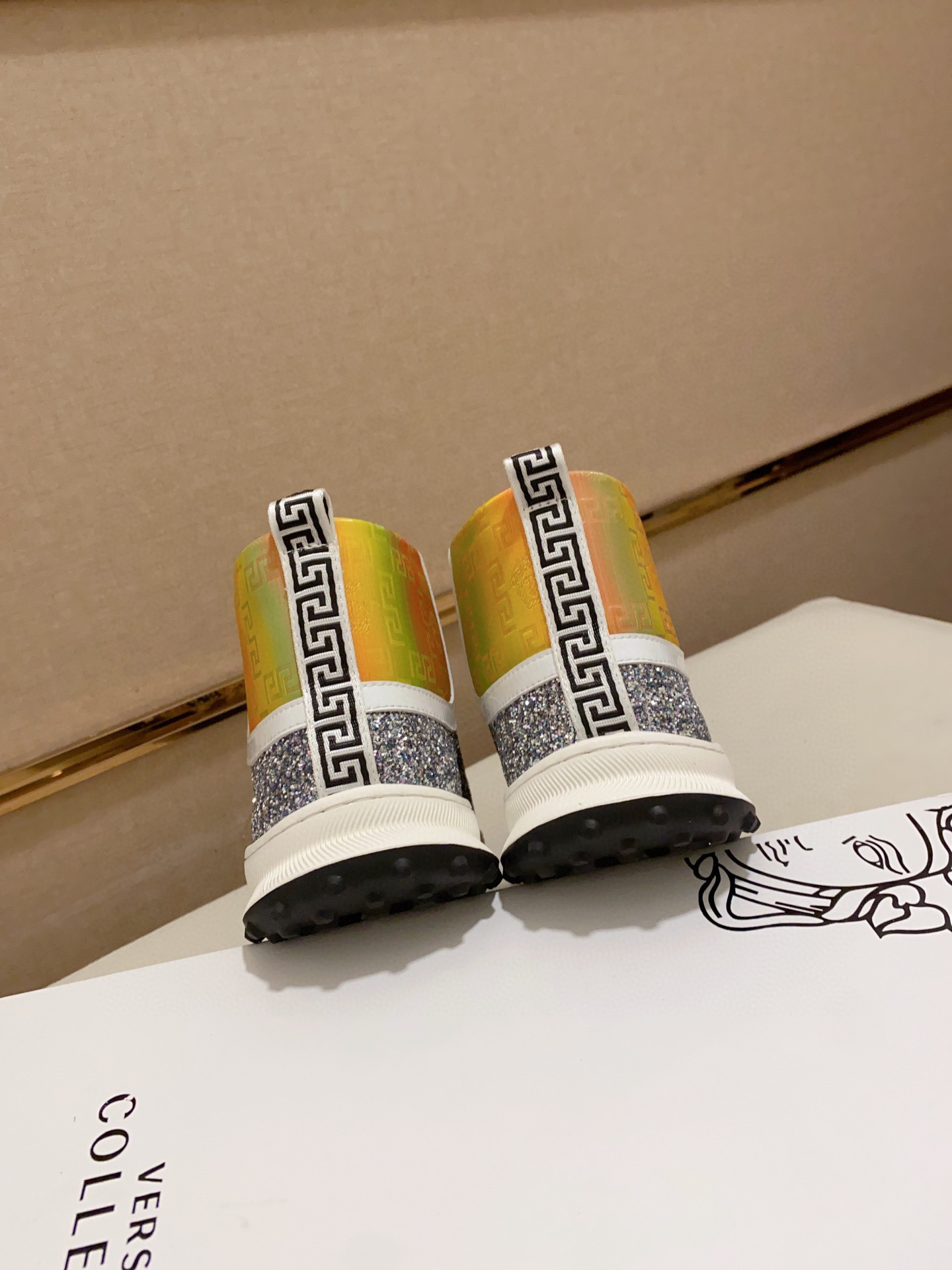 versace glitter high-top sneakers - size 38-44 - Image 2