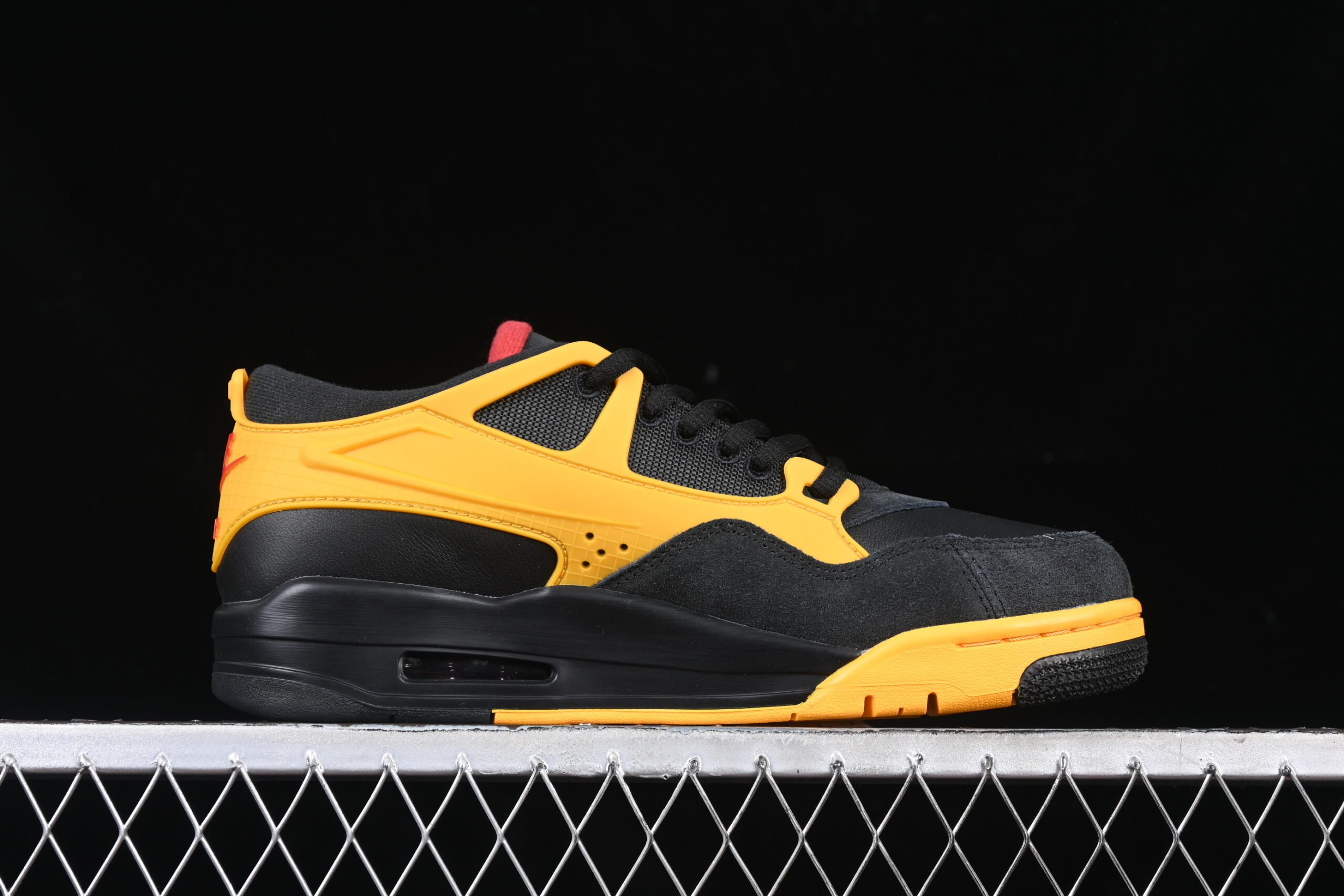air jordan 4 retro 'remastered' black/yellow fq7939-007 - Image 2