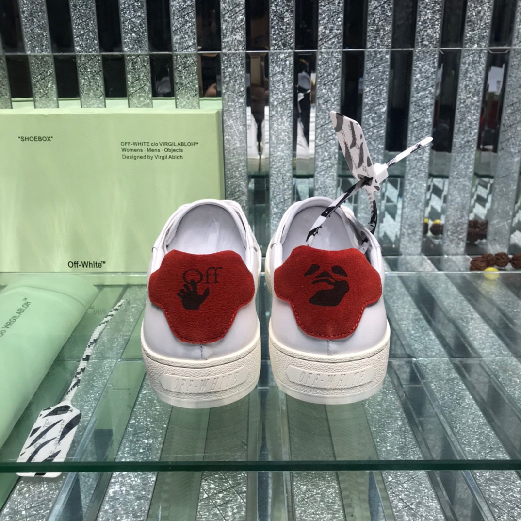 off-white sneakers size 38-44 - white/red - Image 2