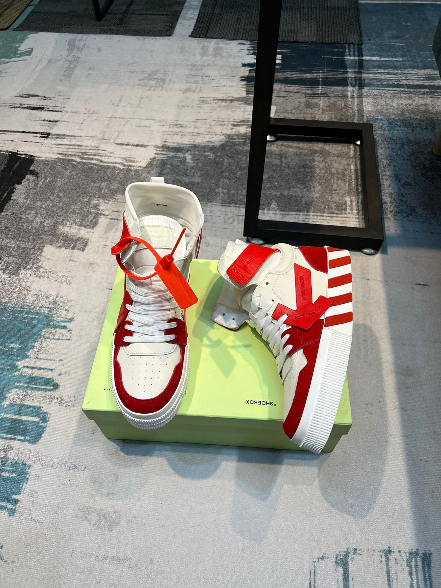 off-white high-top sneakers size 38-44 - Image 2