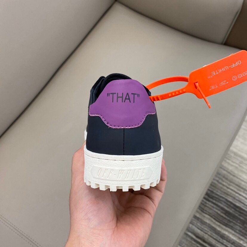 off-white casual sneakers black/purple 38-44 - Image 2