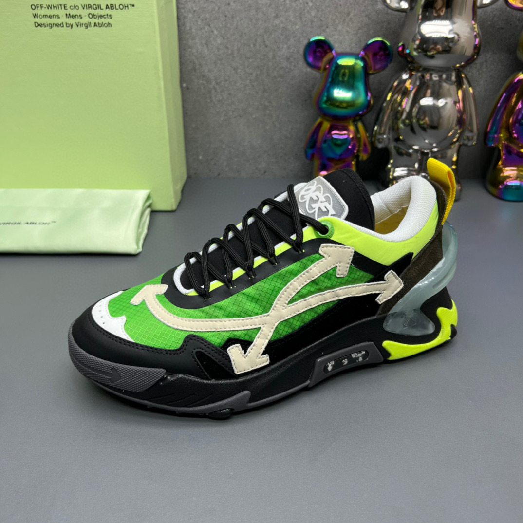 off-white sneakers 38-44 - green/black/yellow