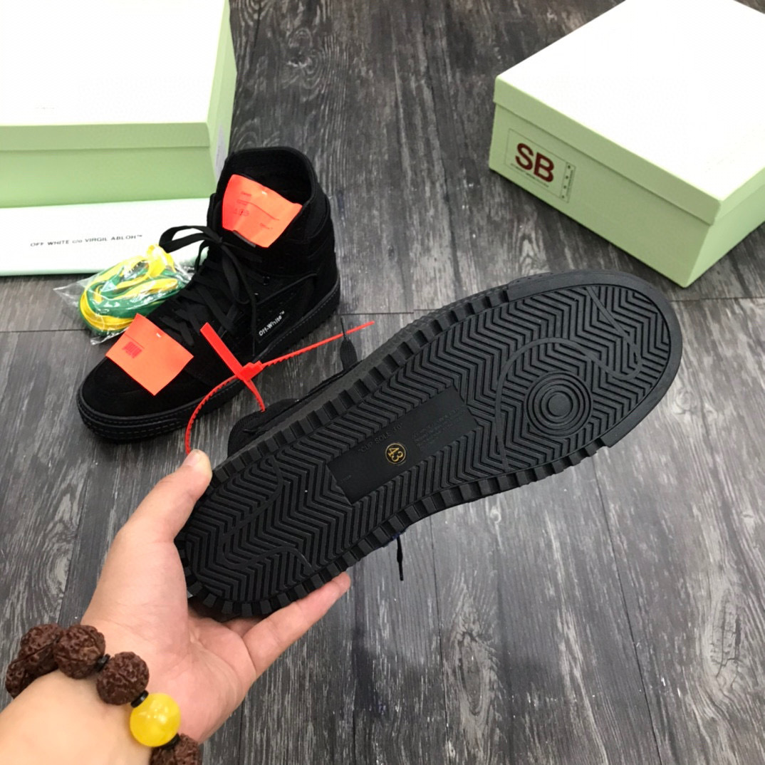 off-white high-top sneakers for couples, sizes 35-44 - Image 2