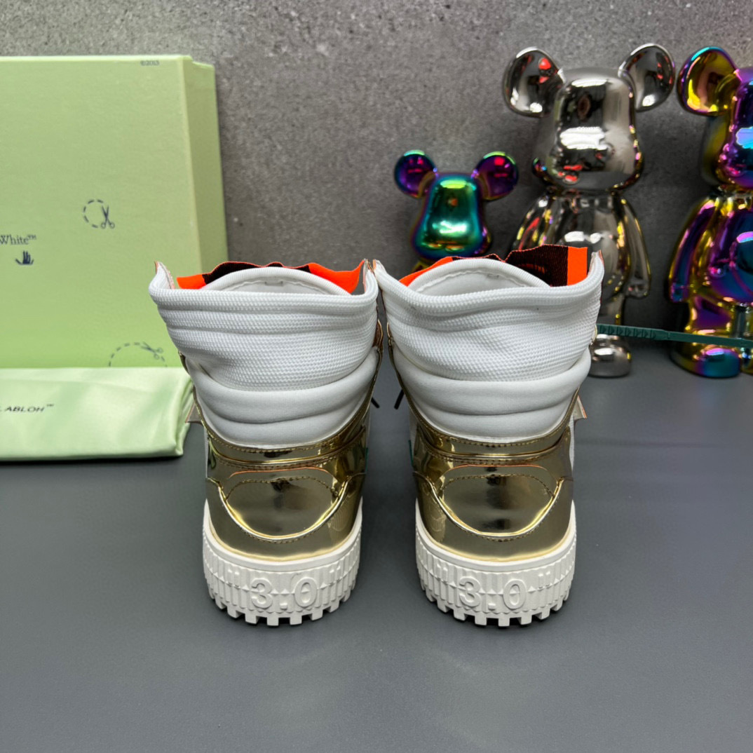 off-white™ couples sneakers 35-44 - metallic silver - Image 2