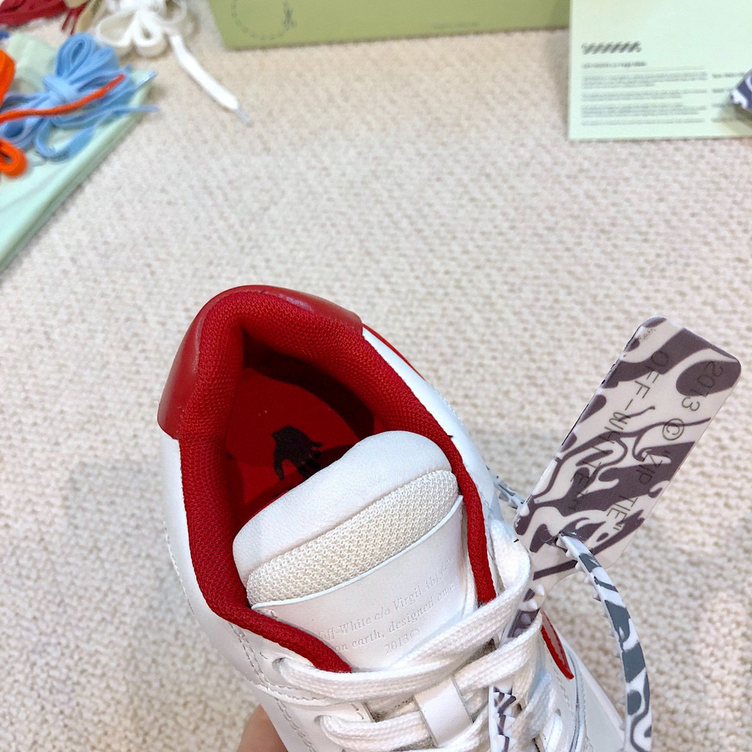 off-white couple's sneakers size 35-44 - red & white - Image 2