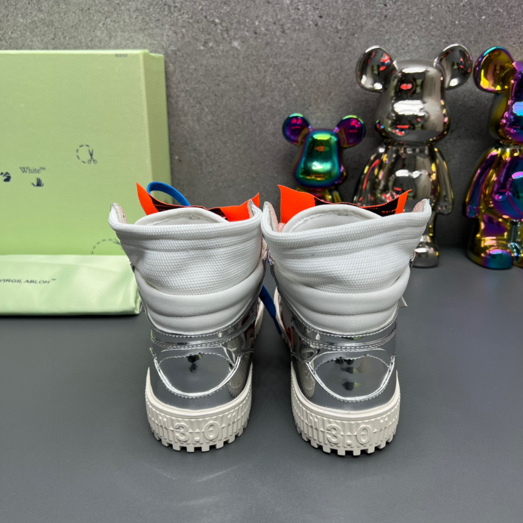 off-white couples sneakers 35-44 silver - Image 2
