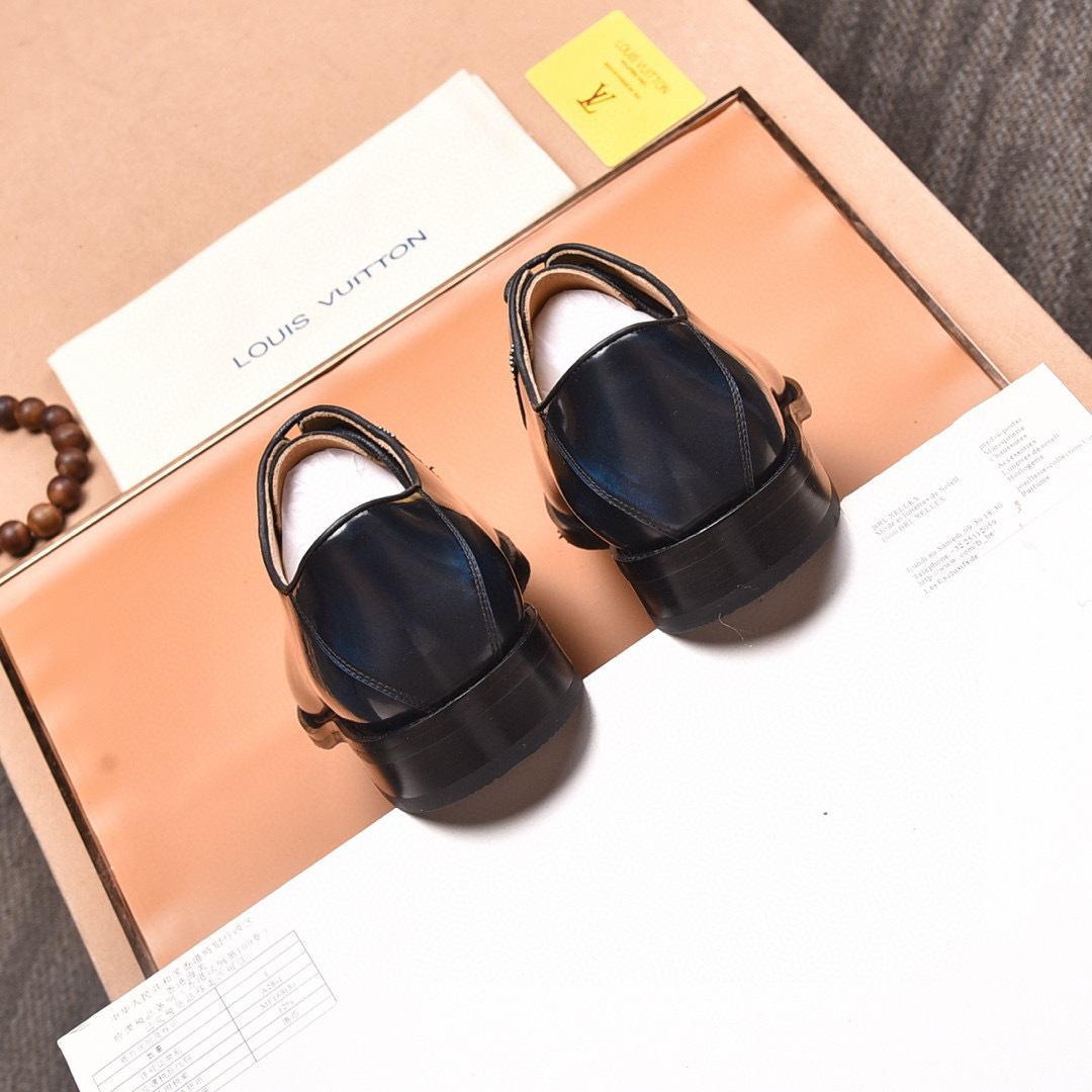 louis vuitton leather shoes size 38-44 with studded detail - Image 2