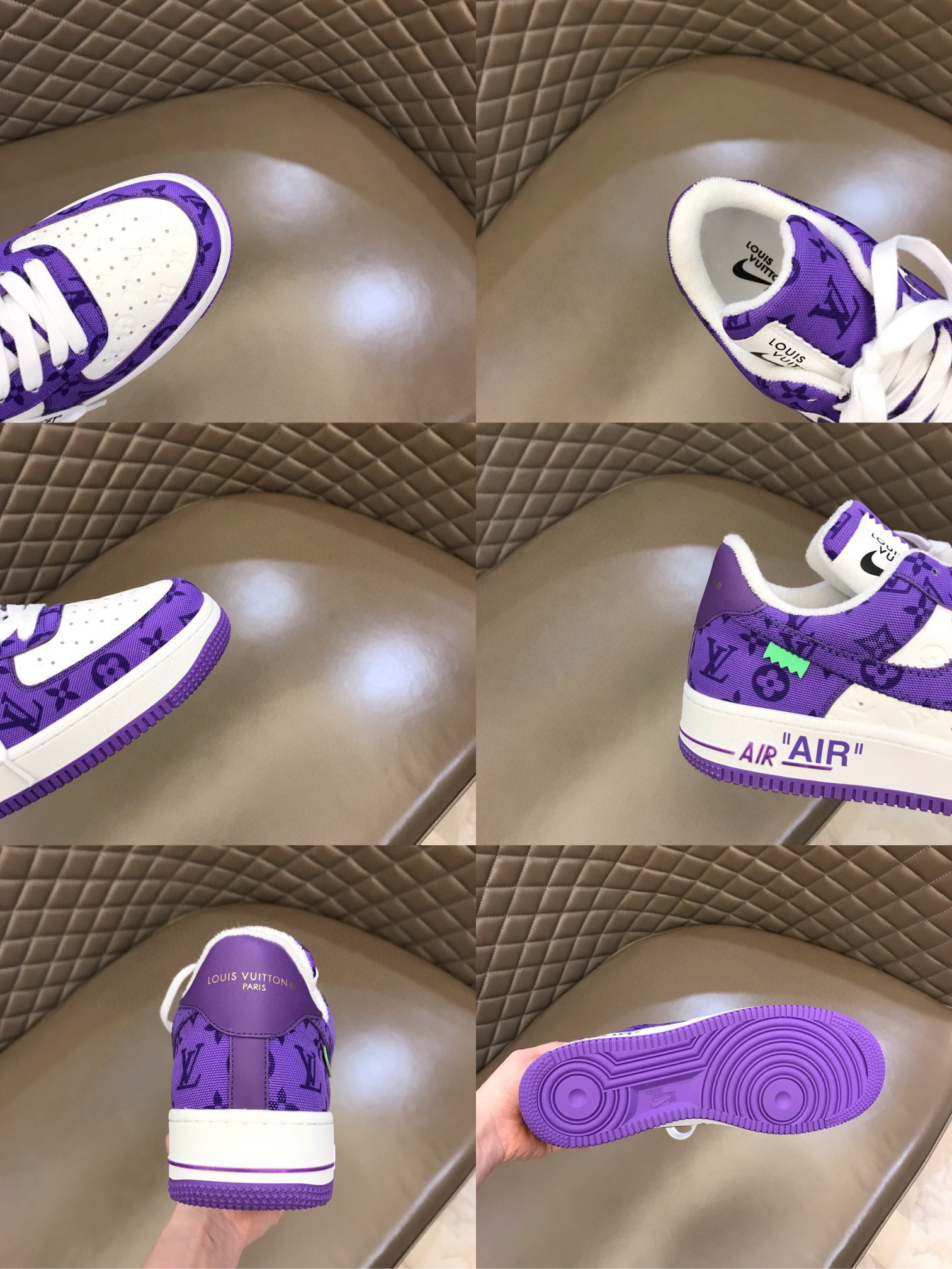 louis vuitton air sneakers size 38-44 - purple/white - Image 2