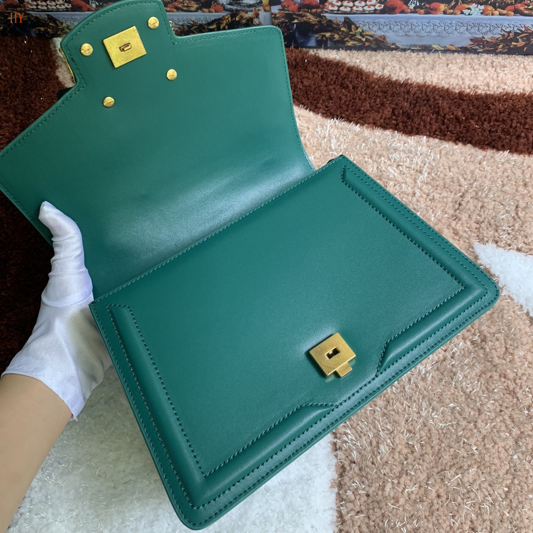 dolce & gabbana green dg logo handbag 27x18x8 cm - Image 2