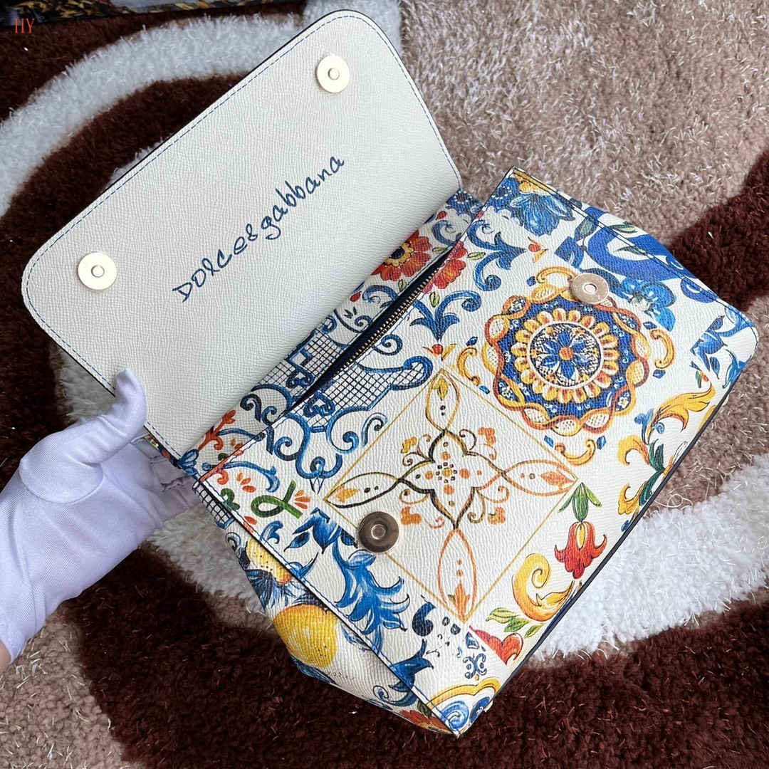 dolce & gabbana floral print handbag 25x20x12.5 cm - Image 2