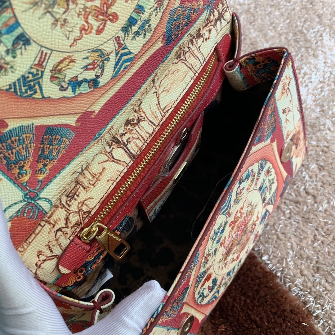 dolce & gabbana floral print handbag 25x20x12 cm - Image 2