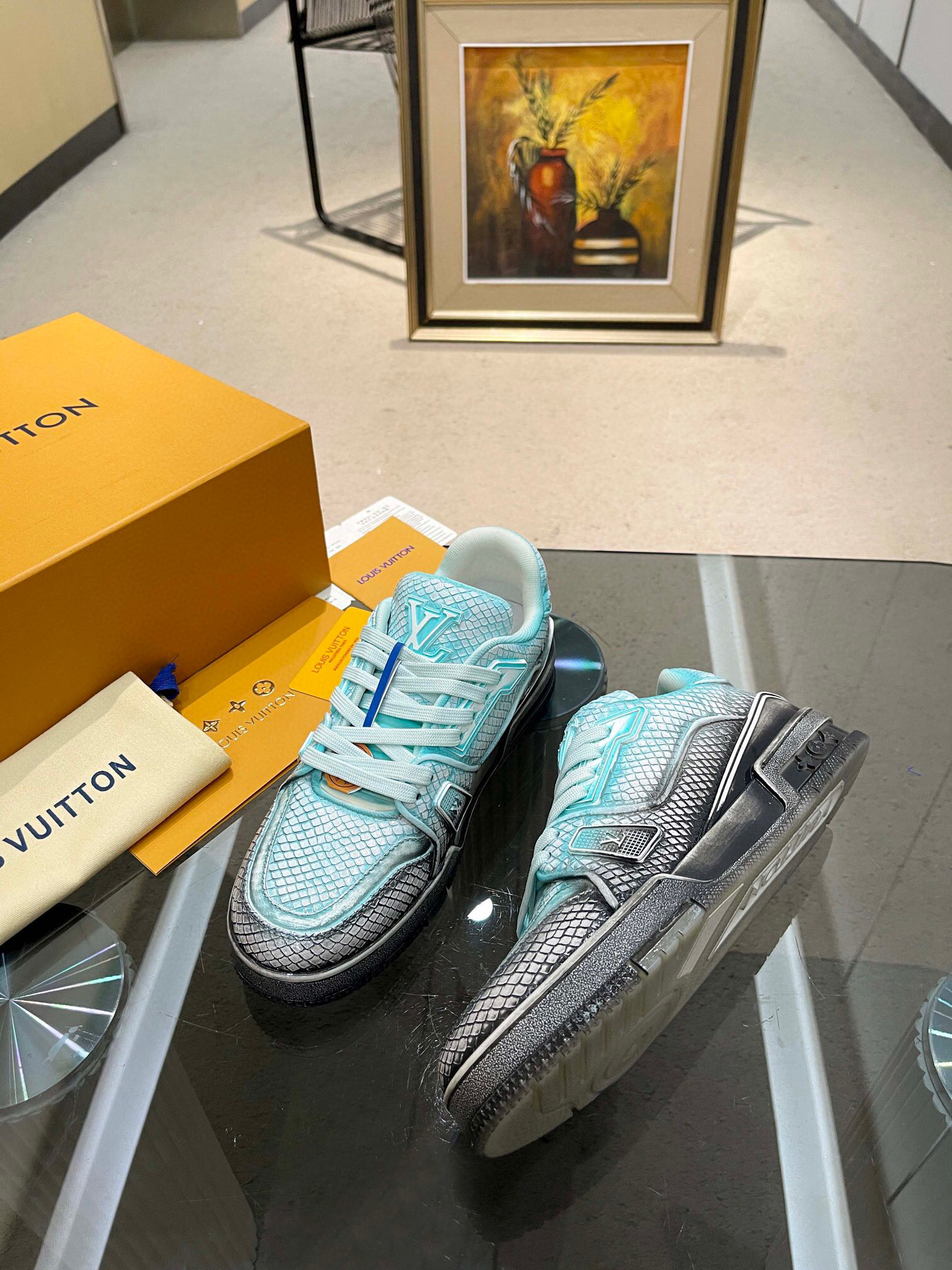 louis vuitton high-end couple sneakers size 35-44 - Image 2