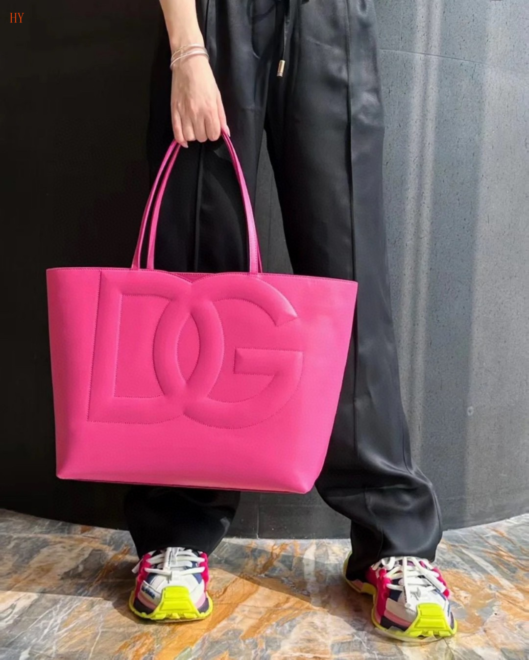 dolce & gabbana pink tote bag 35x30x14 cm, model 532064 - Image 2