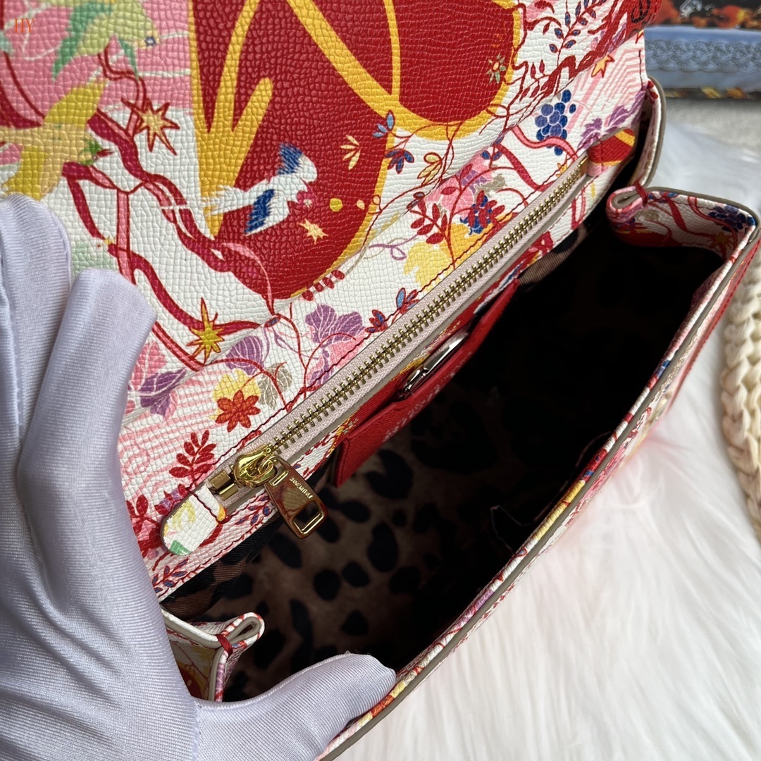 dolce & gabbana floral heart print handbag 25*20*12 - Image 2