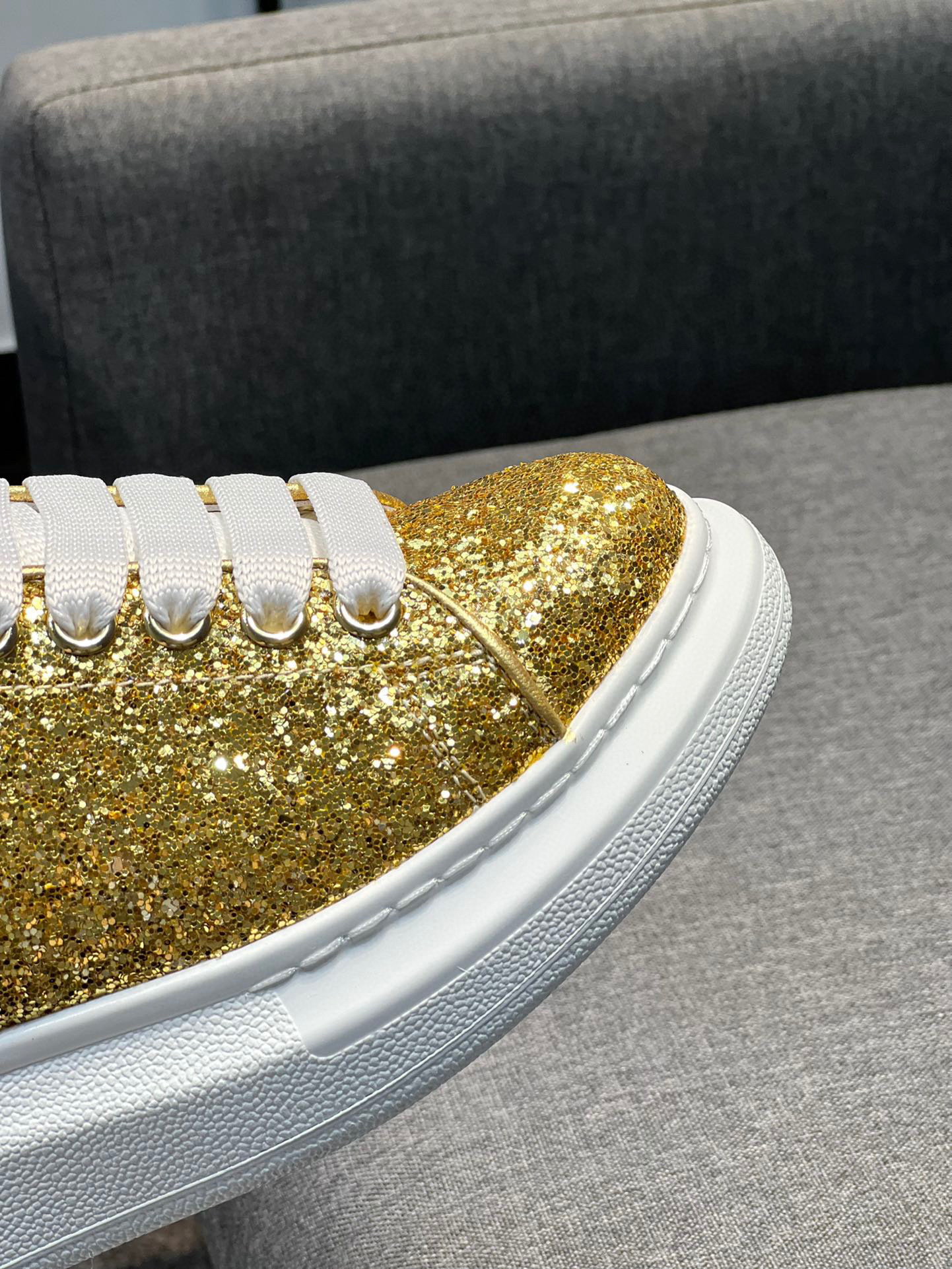 alexander mcqueen glitter sneakers for couples - sizes 35-44 - Image 2