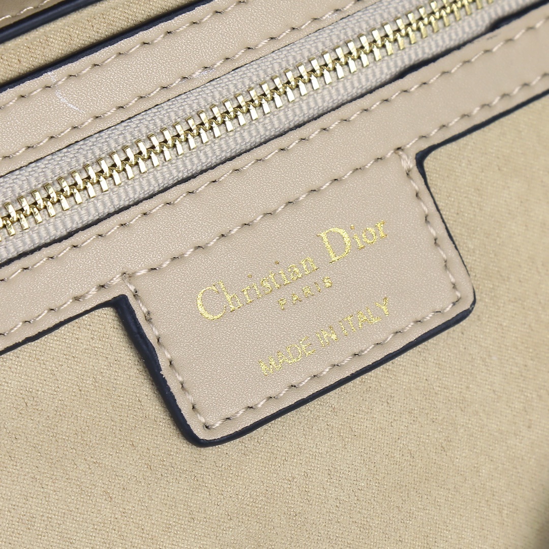 dior saddle bag - 25.5x20x6.5 cm - beige - Image 2