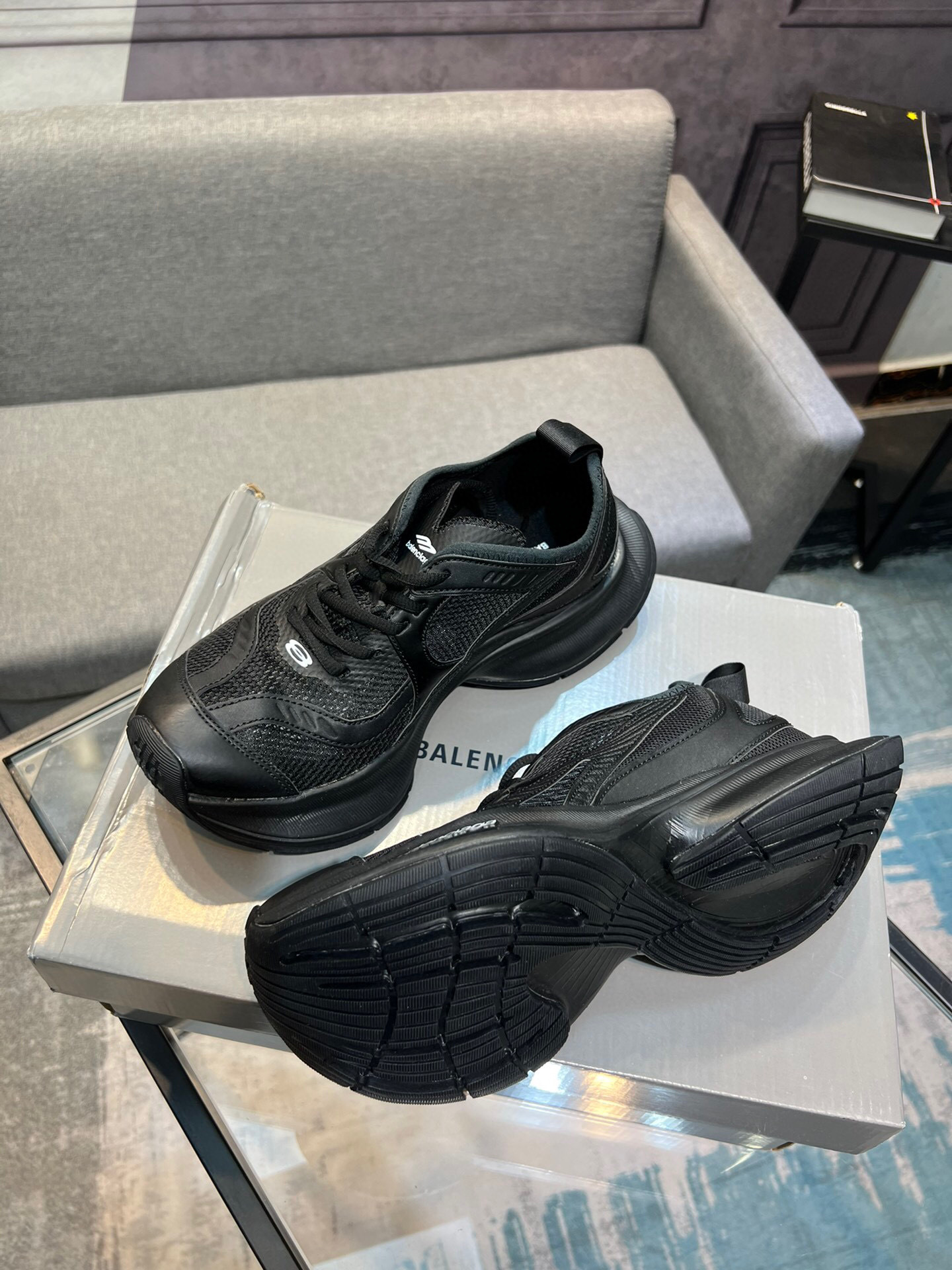 balenciaga unisex sneakers size 35-44 - black - Image 2