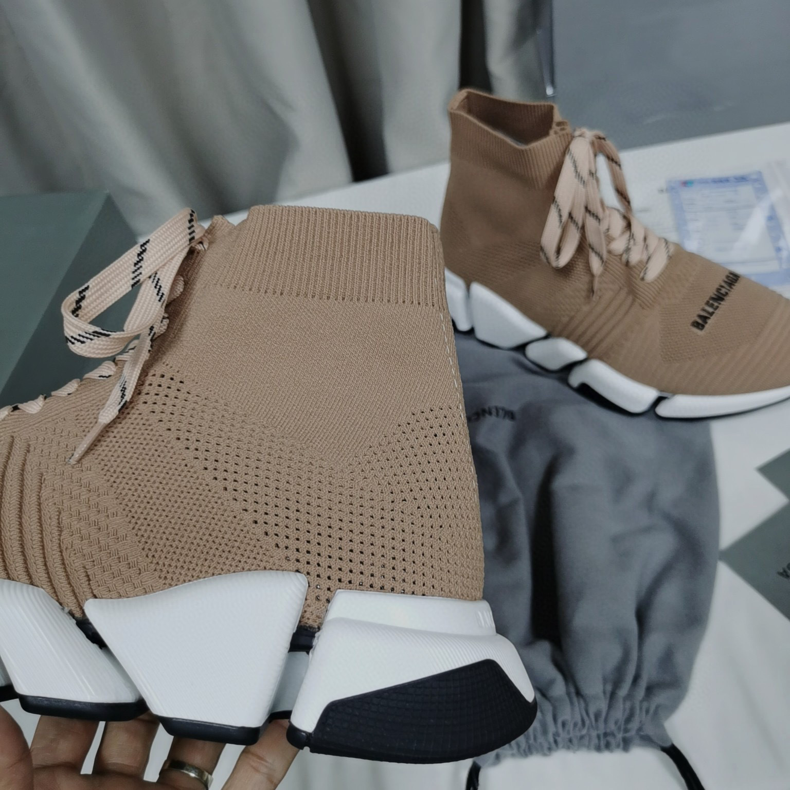 balenciaga couples socks sneakers size 35-44 - Image 2
