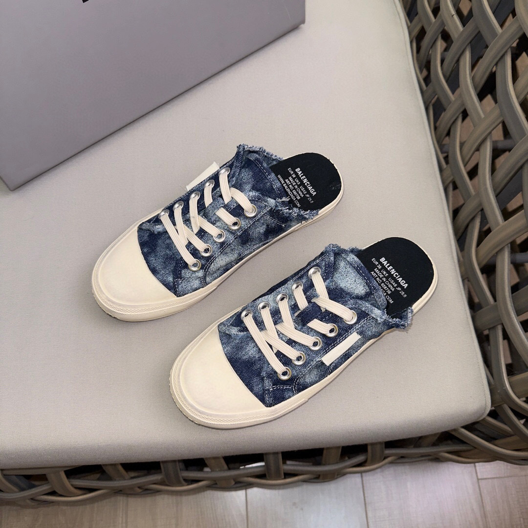 balenciaga denim slip-on sneakers - size 35-44 - Image 2