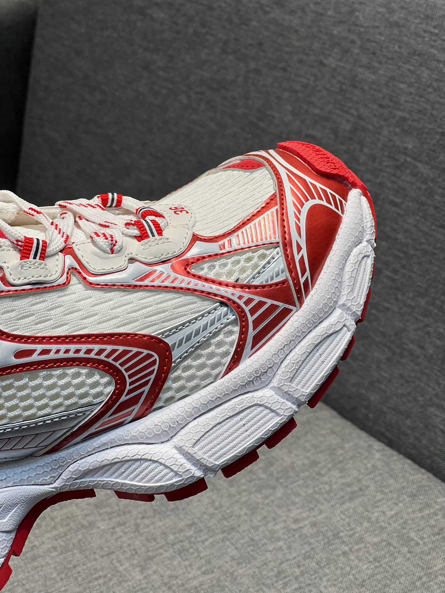 balenciaga couples sneakers 35-44 - red/white - Image 2