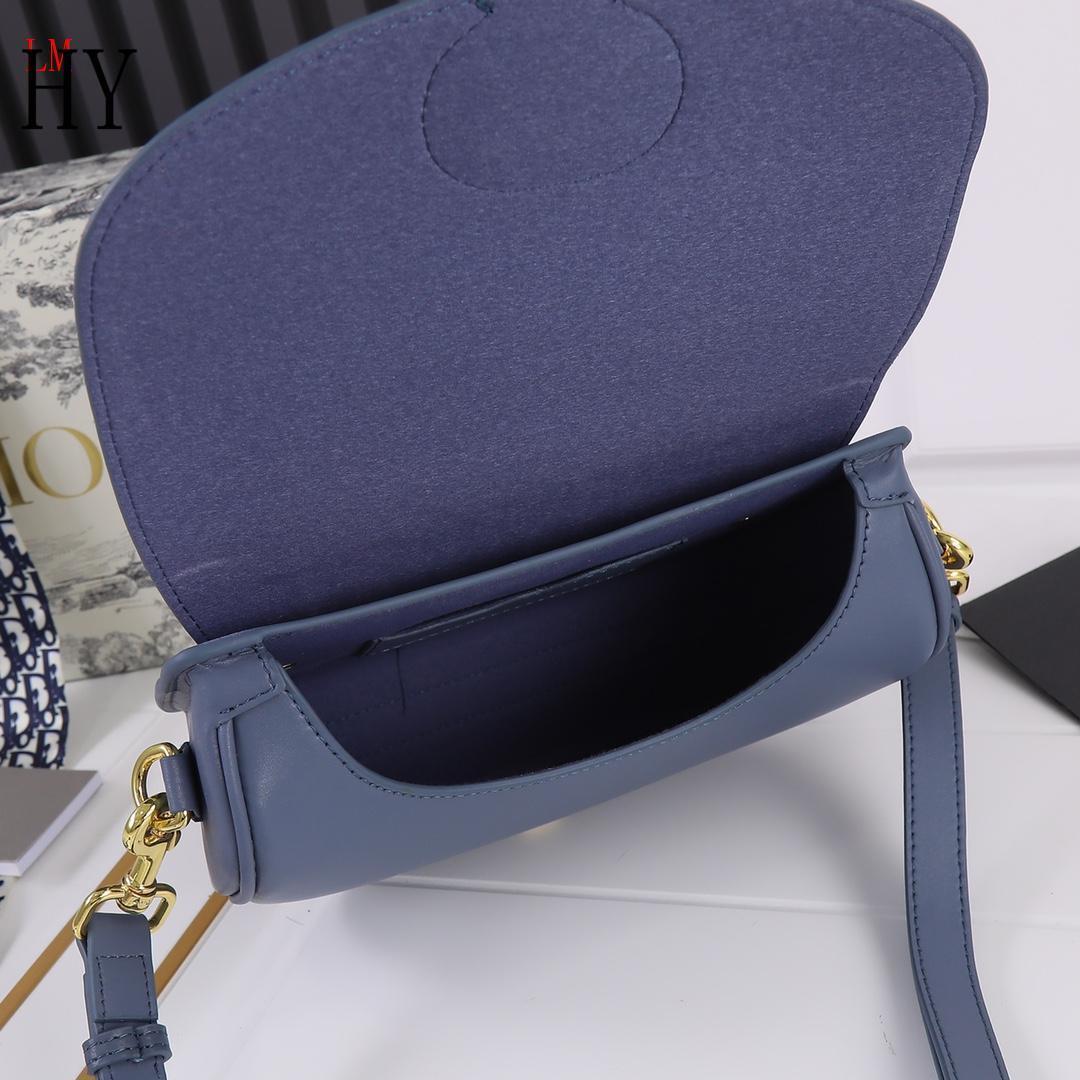 dior 22cm blue leather crossbody bag 408042 - Image 2