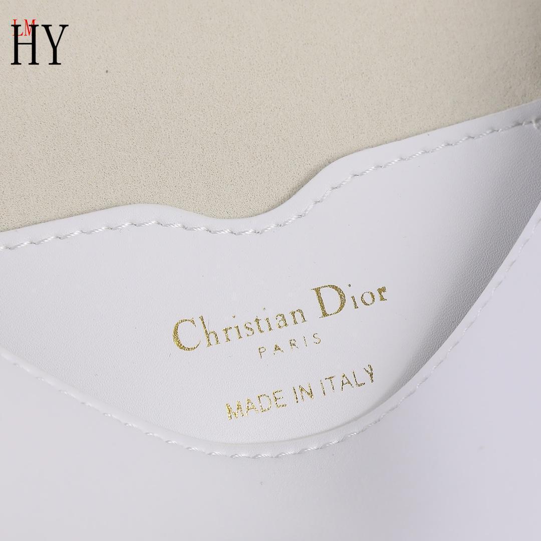 dior white leather crossbody bag - 22cm - Image 2