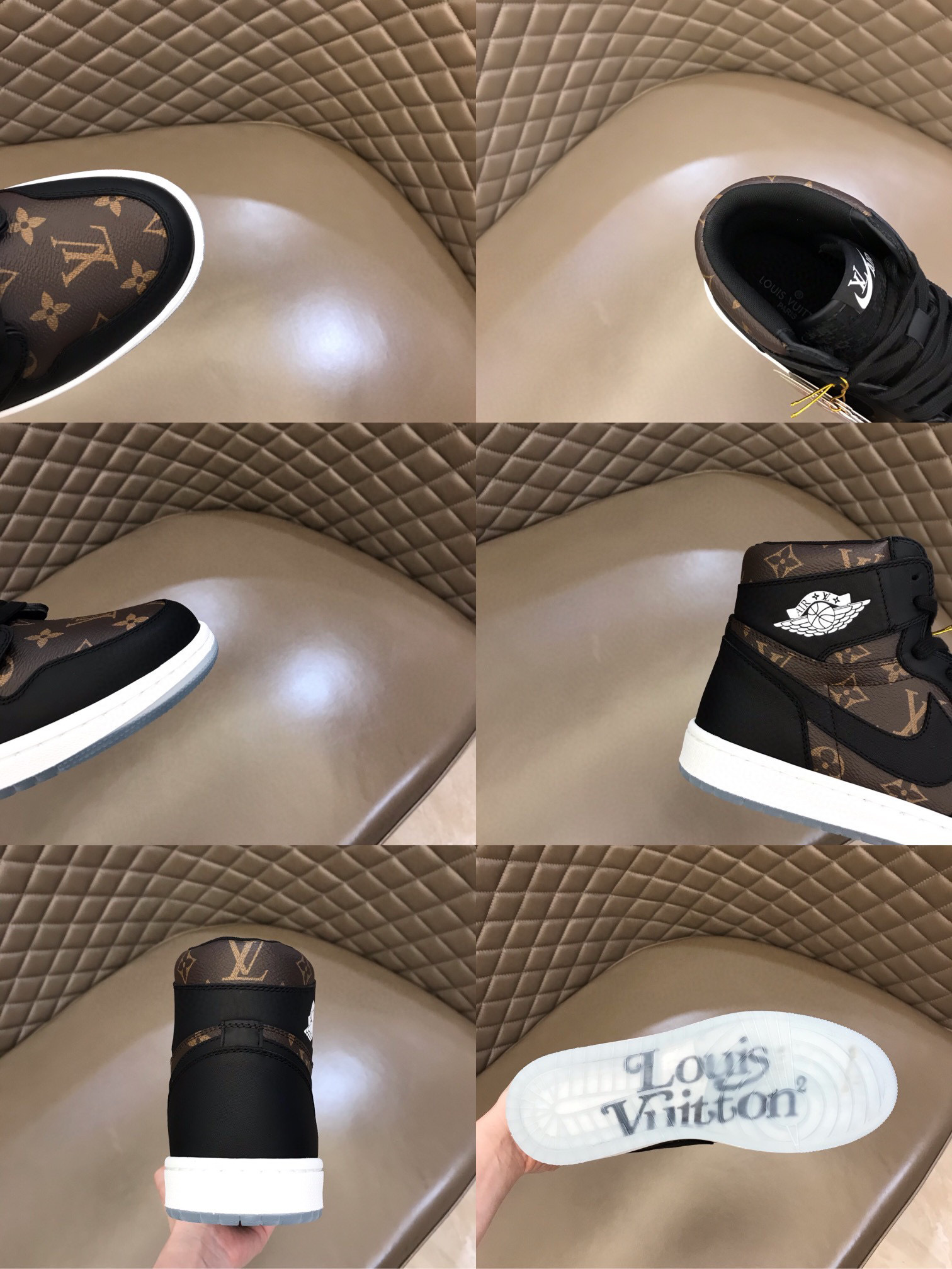 louis vuitton x nike air jordan 1 high sneakers 38-44 - Image 2
