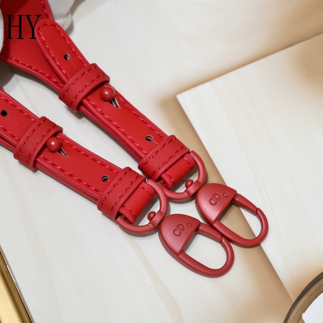dior red quilted handbag 20cm - model 408042 - Image 2