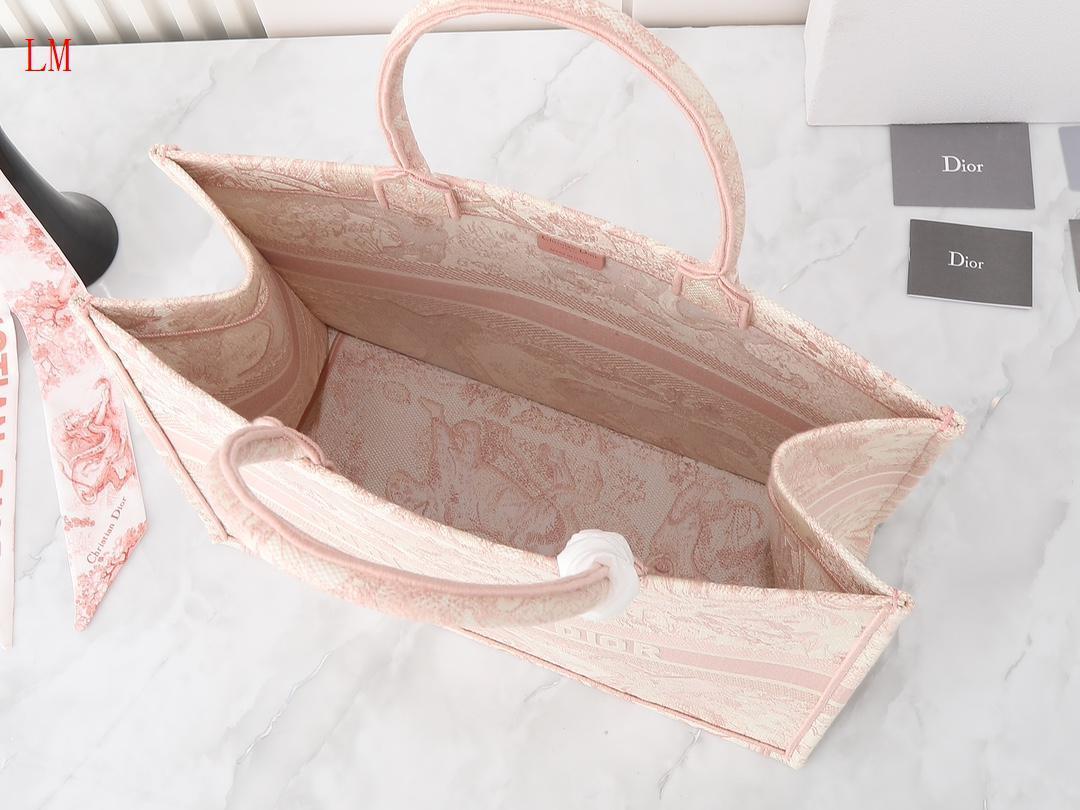 christian dior pink tote bag 42*35*18.5 cm - Image 2