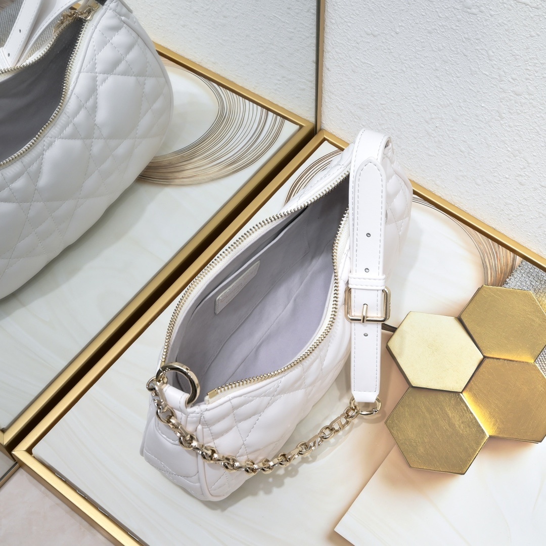 dior quilted white bag 27x16 cm - model 408032 - Image 2