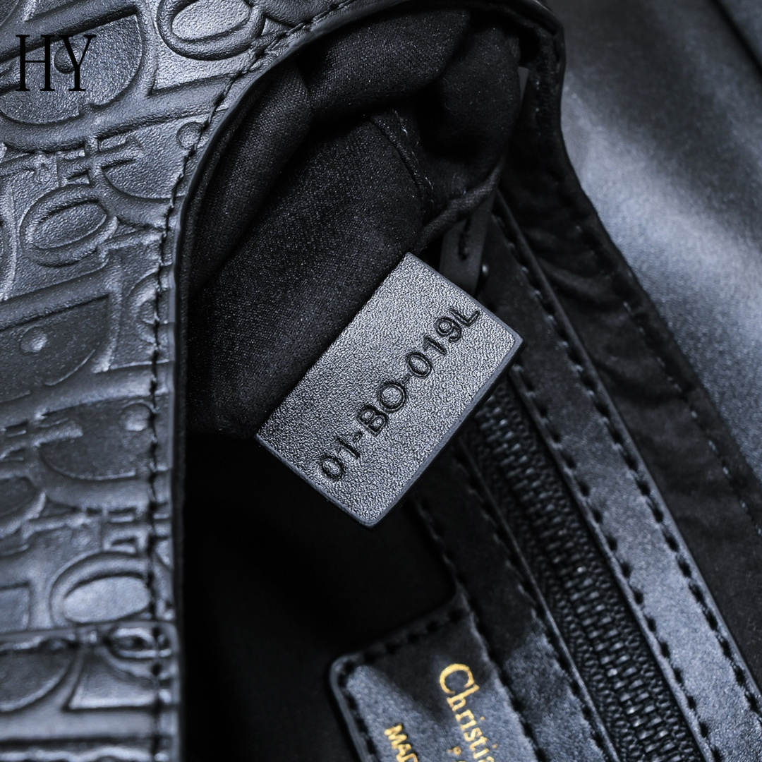 dior black saddle bag - 25.5x20x6.5 cm - Image 2