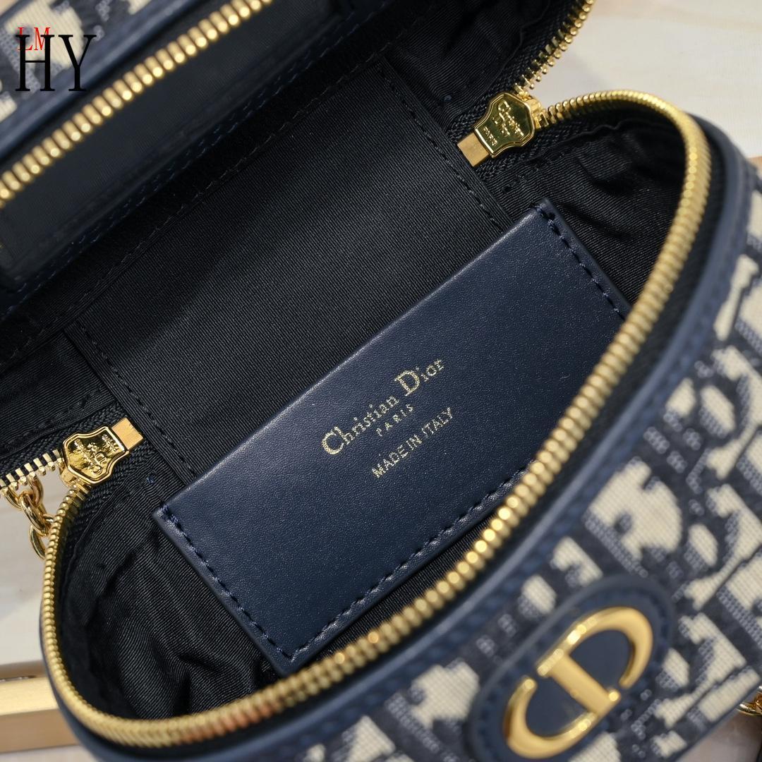 dior 16.5x8x9.5 cosmetic case - navy - Image 2