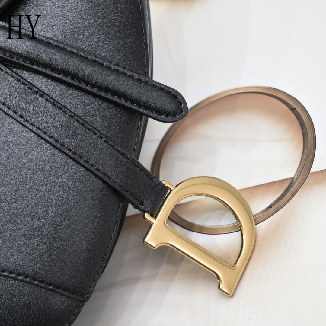 dior saddle bag - 25.5 x 20 x 6.5 cm - black - Image 2