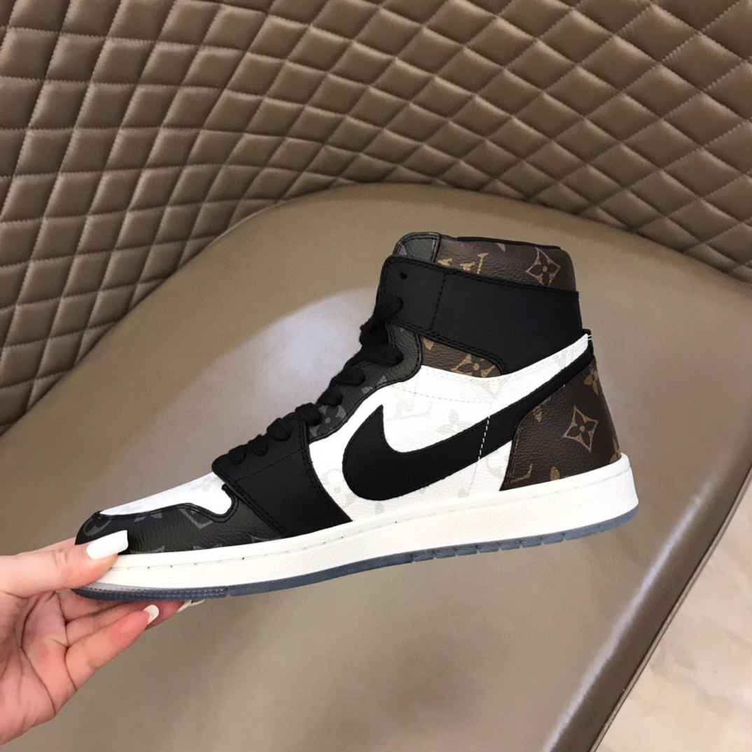 louis vuitton x air jordan high top sneakers 38-44 - Image 2