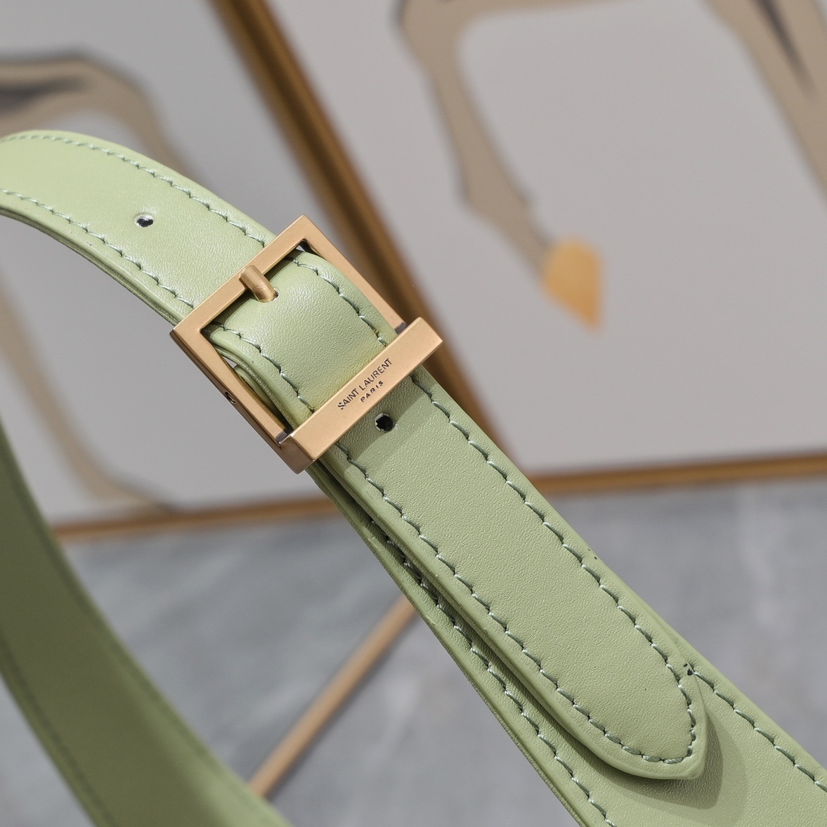 yves saint laurent green shoulder bag 24.5x16x6cm - Image 2