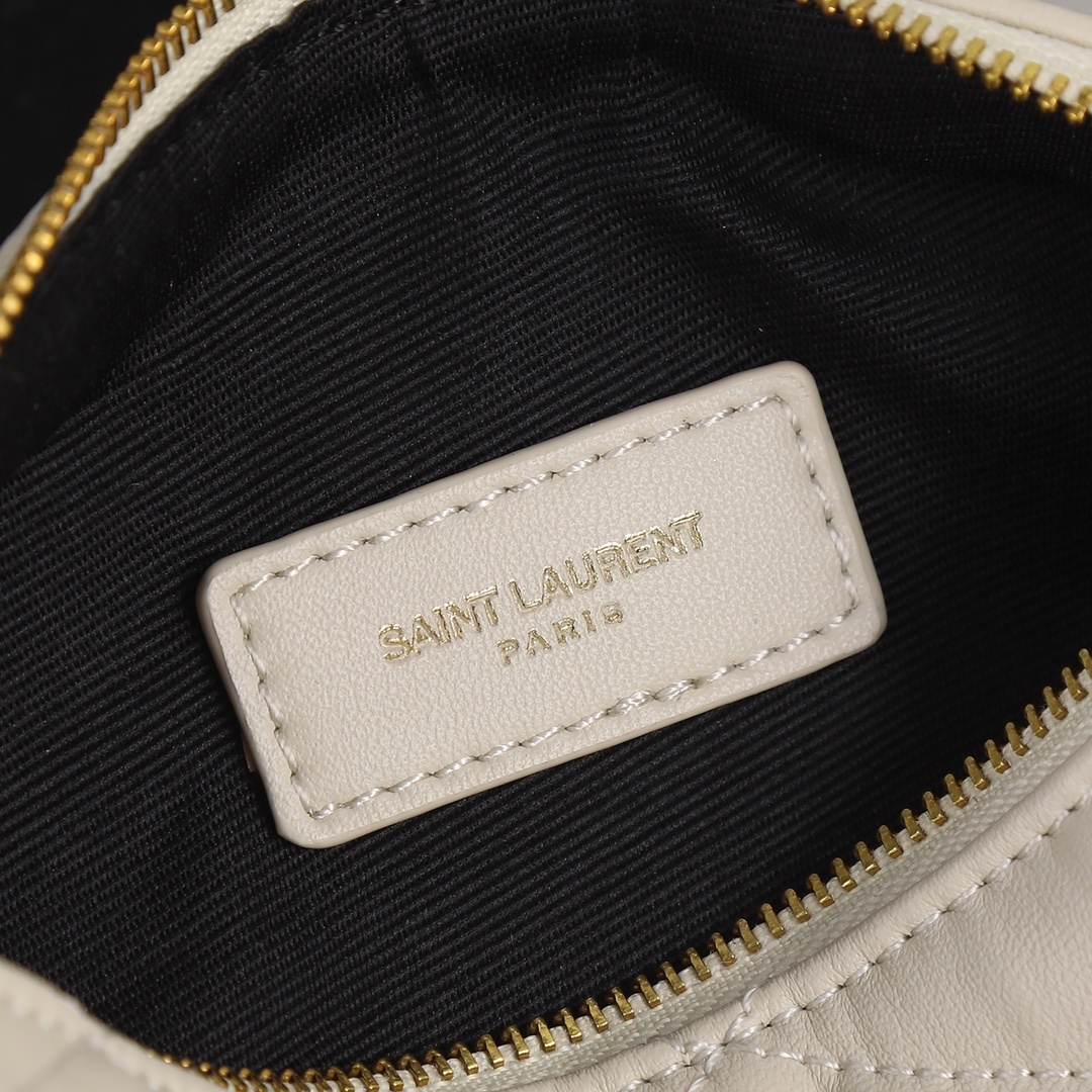yves saint laurent quilted cream bag - 20*10*10 - Image 2