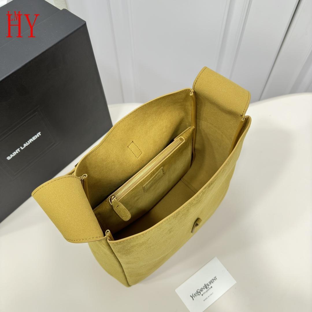 yves saint laurent suede shoulder bag - 30/22,408033/023 - Image 2