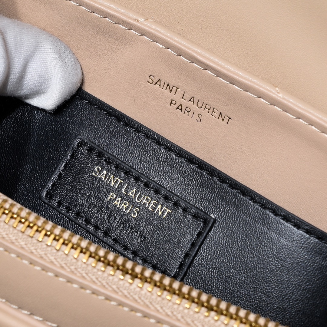 yves saint laurent 24cm beige quilted handbag - Image 2