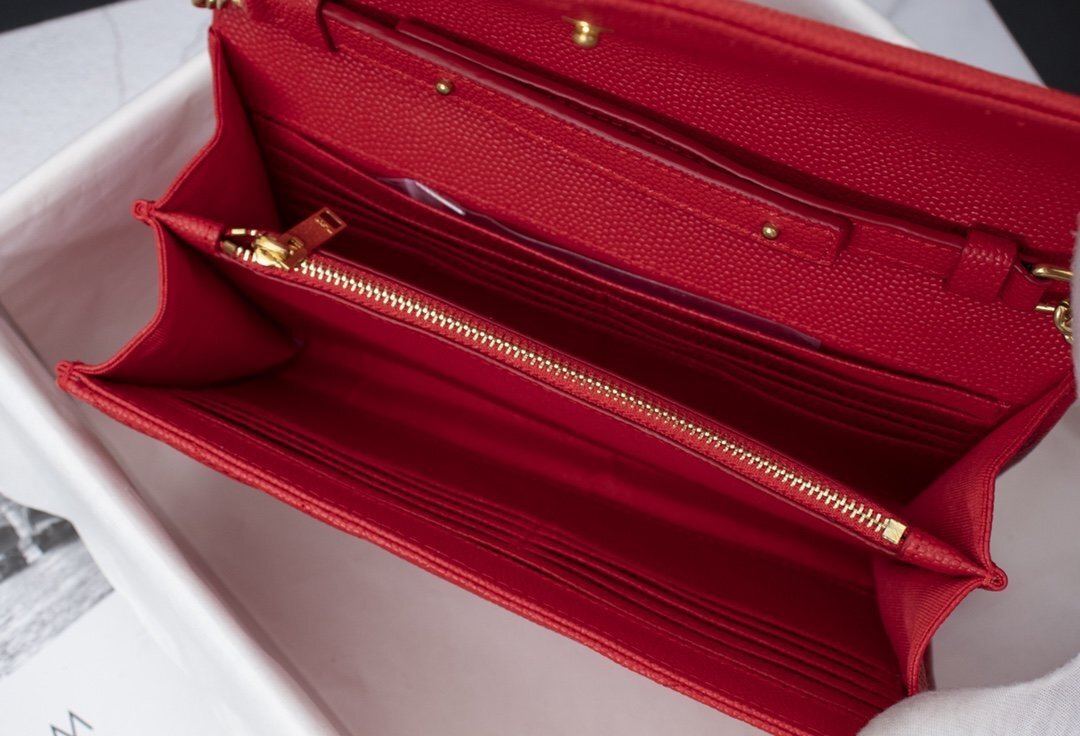 yves saint laurent red quilted leather bag 22.5x14x4 - Image 2