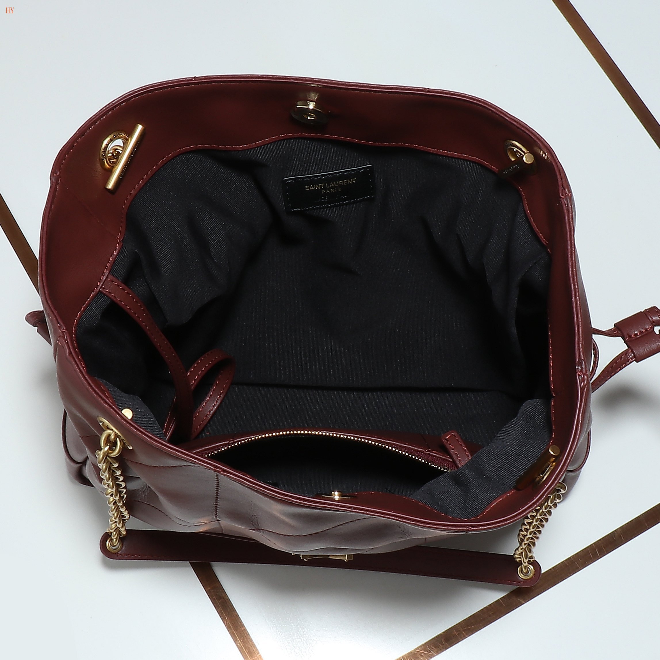 yves saint laurent drawstring bag - 29x25x11 cm - Image 2