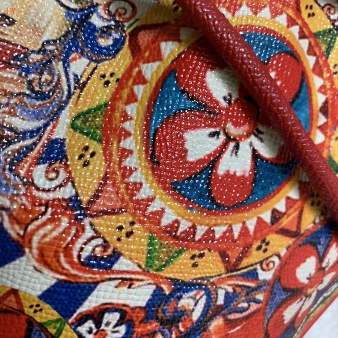 dolce & gabbana colorful bucket bag 27x25 cm - Image 2