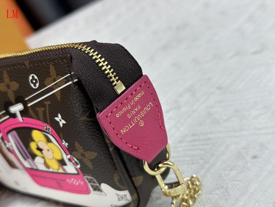 louis vuitton 15.5x10.5x4 monogram bag with floral design - Image 3