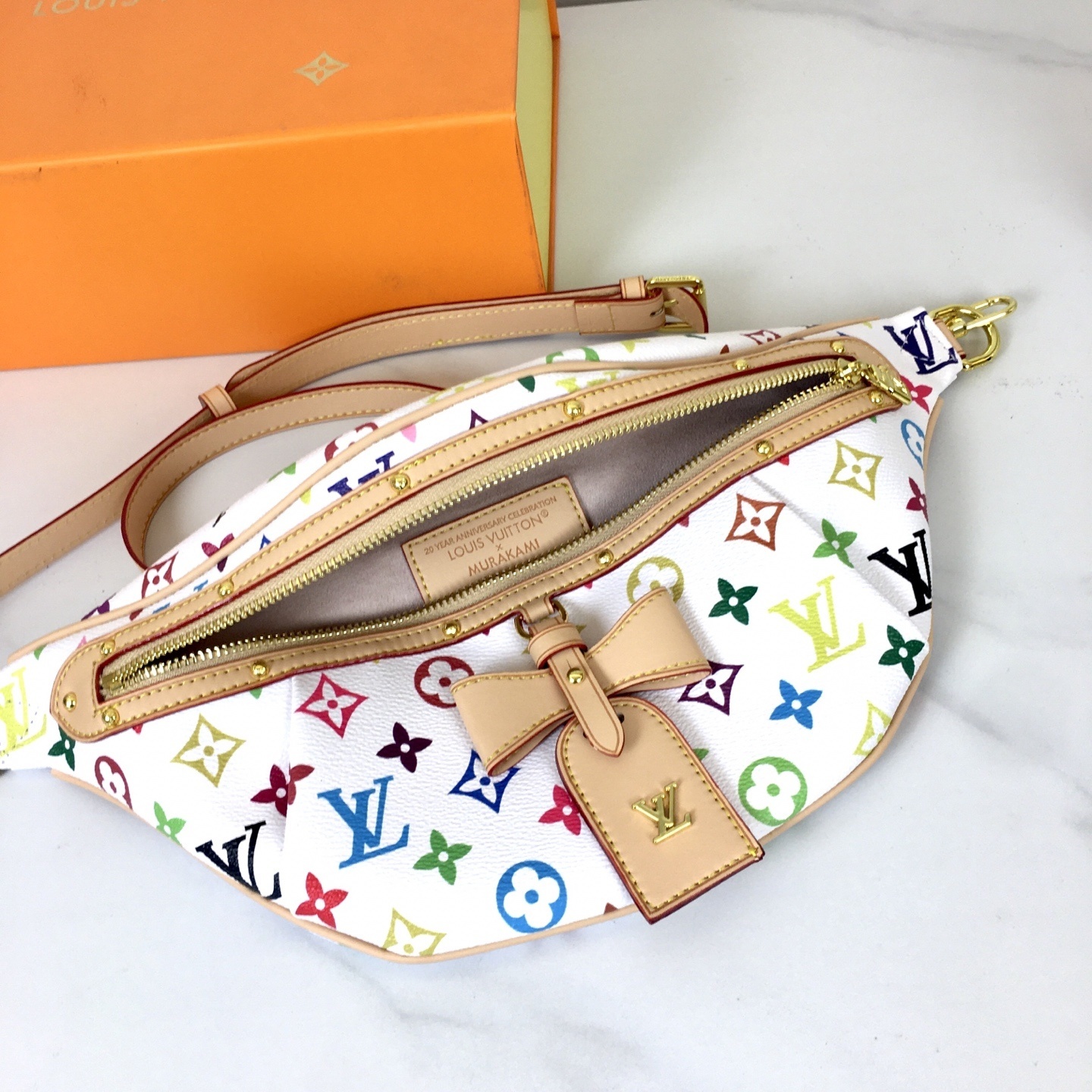 louis vuitton monogram multicolor waist bag 38*16*8 - Image 3