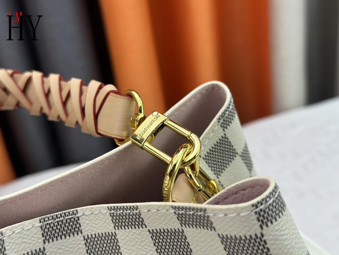 louis vuitton damier canvas bucket bag - 26x26x17.5 cm - Image 3