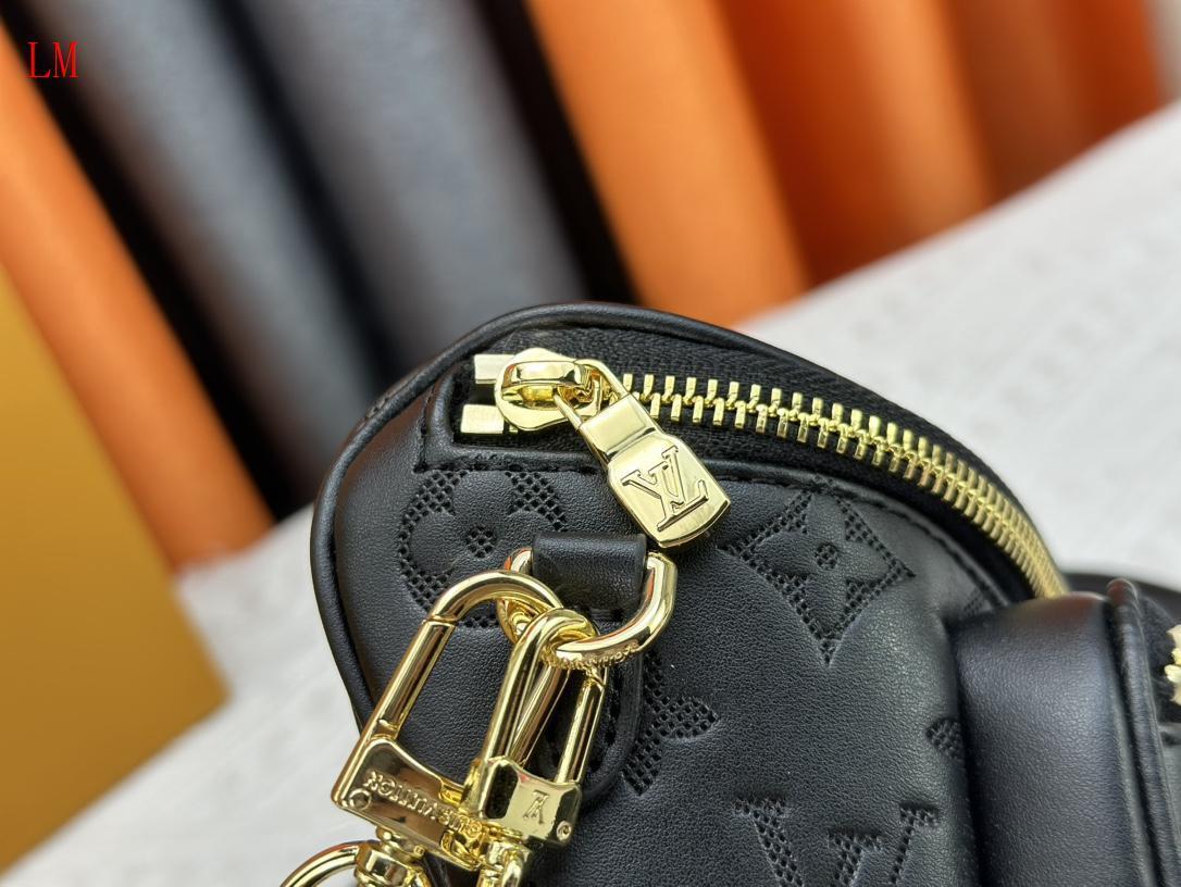 louis vuitton black monogram crossbody bag 17*12*9.5 - Image 3