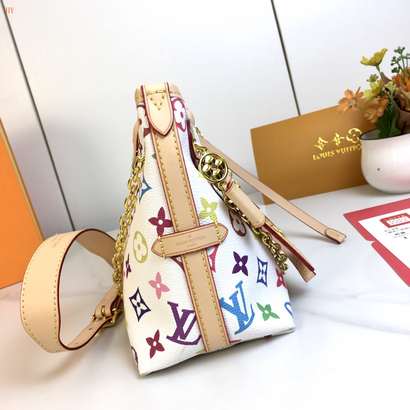 louis vuitton multicolored monogram bag 26*17*10 - Image 3