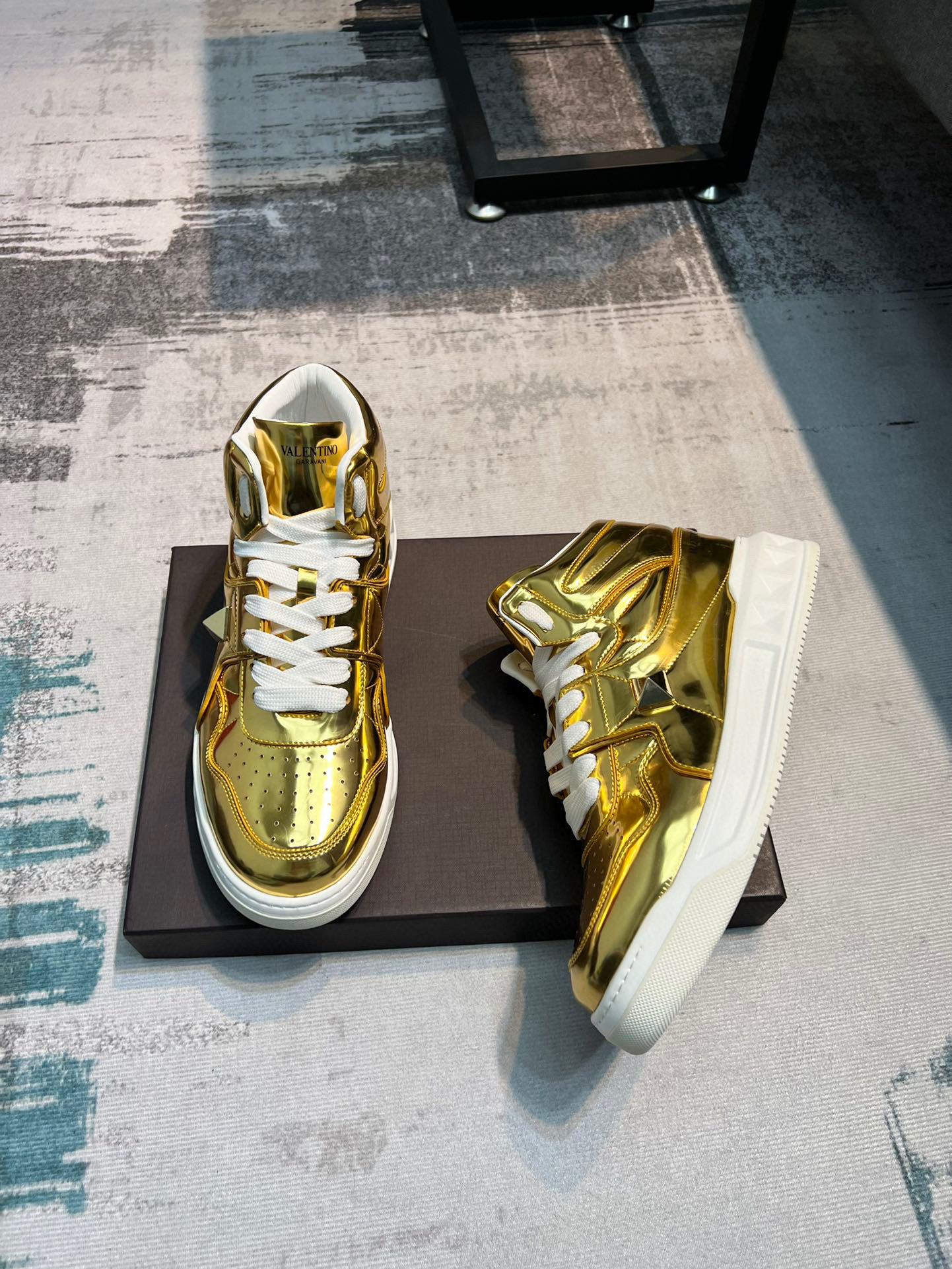 valentino gold couples sneakers 35-44 - Image 3